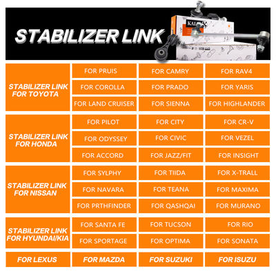 Kaluj Stabilizer Link 51320-SNA-A01 Front Right for Honda Civic 2005-2013